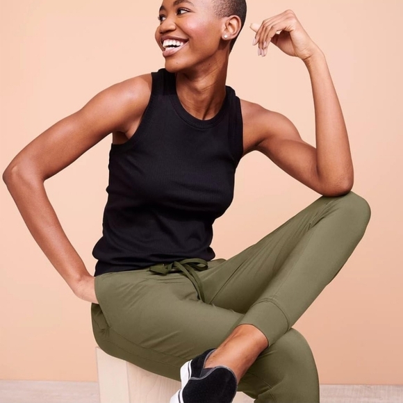 Eddie Bauer Women's Escapelite Jogger Pants Green Sz Large Petite - Picture 10 of 13